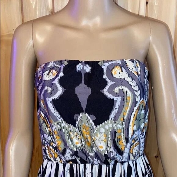 Ruby Rox Full Length Strapless  Open Shoulder Maxi Sundress Size S Anthropologie - Picture 6 of 10